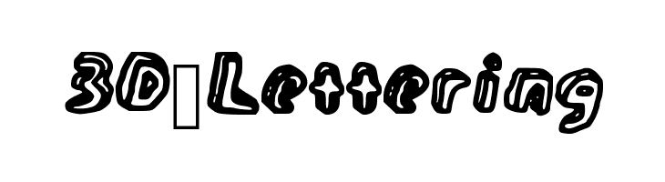 3D_Lettering Font
