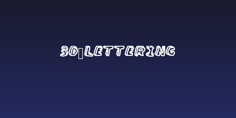 3D_Lettering Social Header