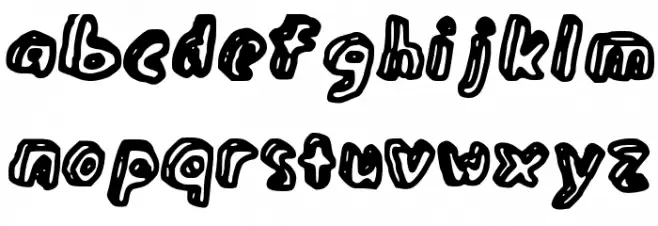 3D_Lettering Fonte MINÚSCULAS