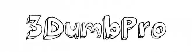 3Dumb Pro  Free Fonts Download