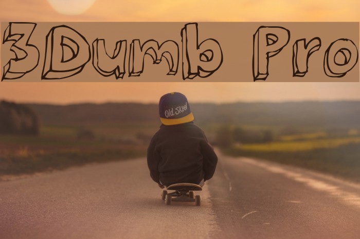 3Dumb Pro Font examples