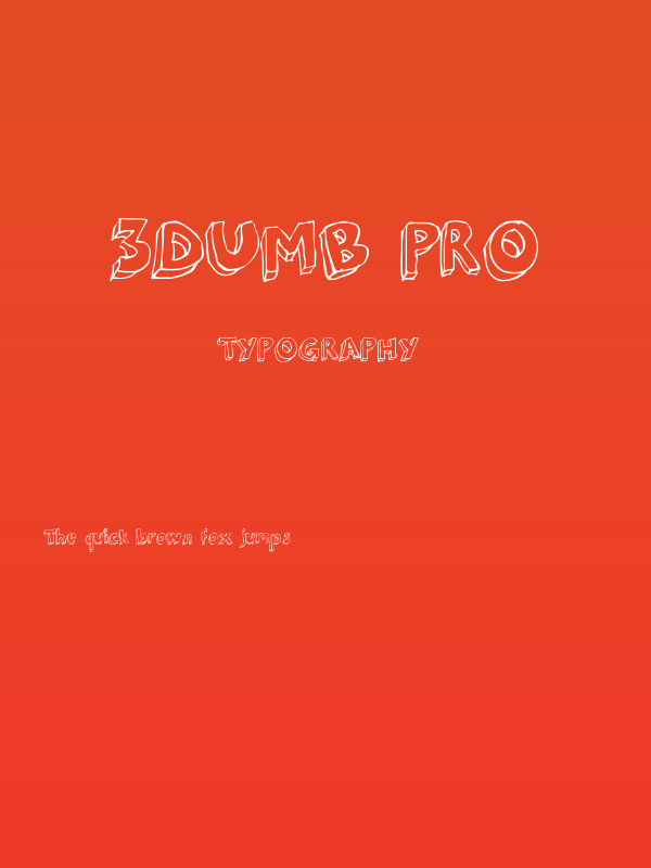 3Dumb Pro Poster