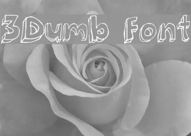 3Dumb Font examples