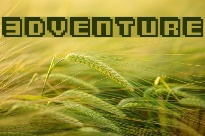3Dventure Font examples