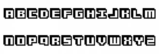 3Dventure Schriftart Kleinbuchstaben