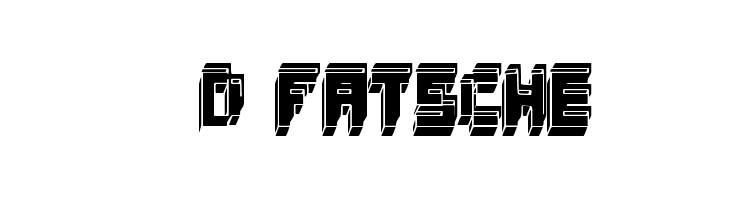 3d fatsche Font