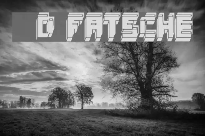 3d fatsche Font examples