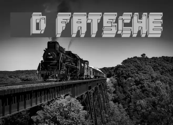 3d fatsche Font examples