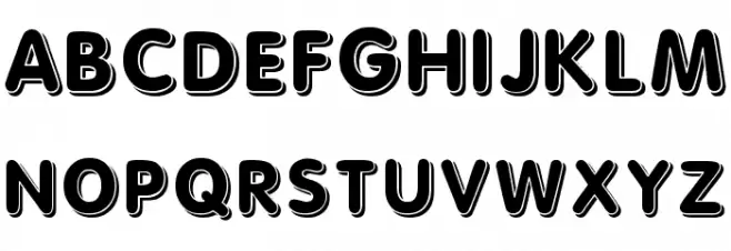 3d Schriftart Groß