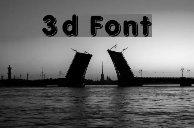 3d Font examples