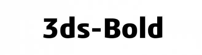 3ds-Bold  Descarca Fonturi Gratis