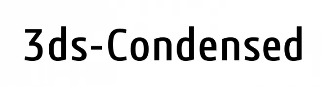 3ds-Condensed  Descarca Fonturi Gratis