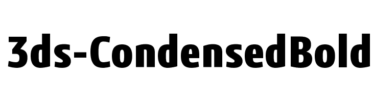 3ds-CondensedBold  Frei Schriftart Herunterladen