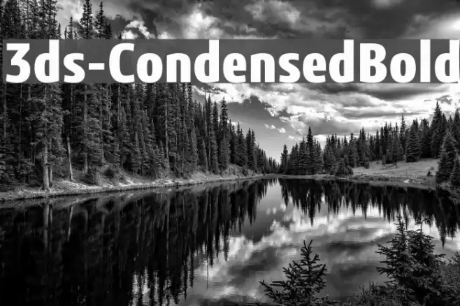 3ds-CondensedBold Font examples
