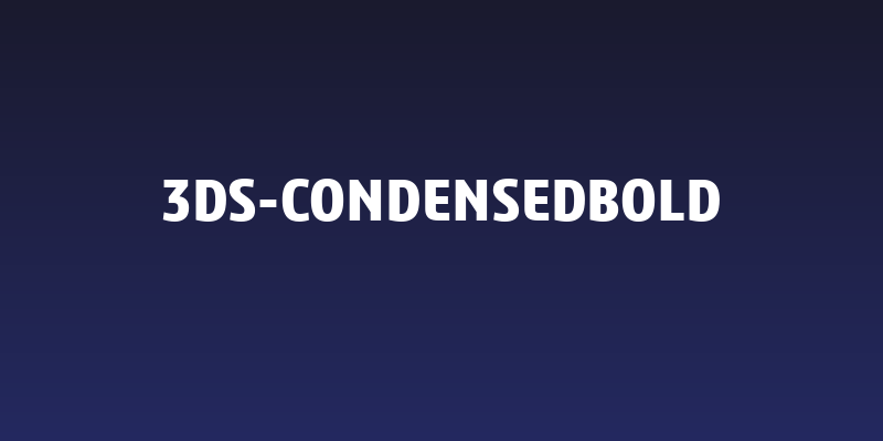 3ds-CondensedBold Social Header