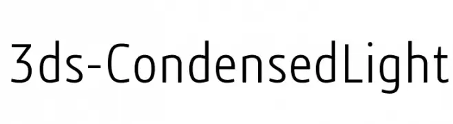 3ds-CondensedLight  font caratteri gratis