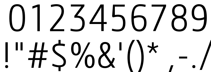 3ds-CondensedLight Font OTHER CHARS