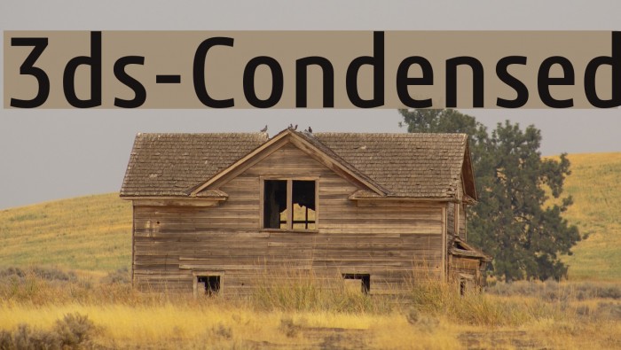 3ds-Condensed Font examples