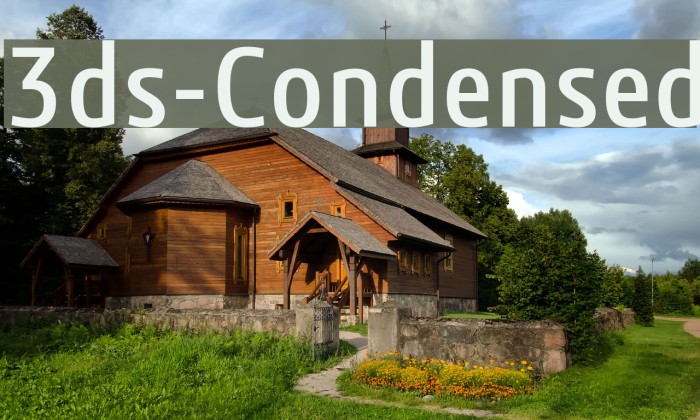 3ds-Condensed Font examples