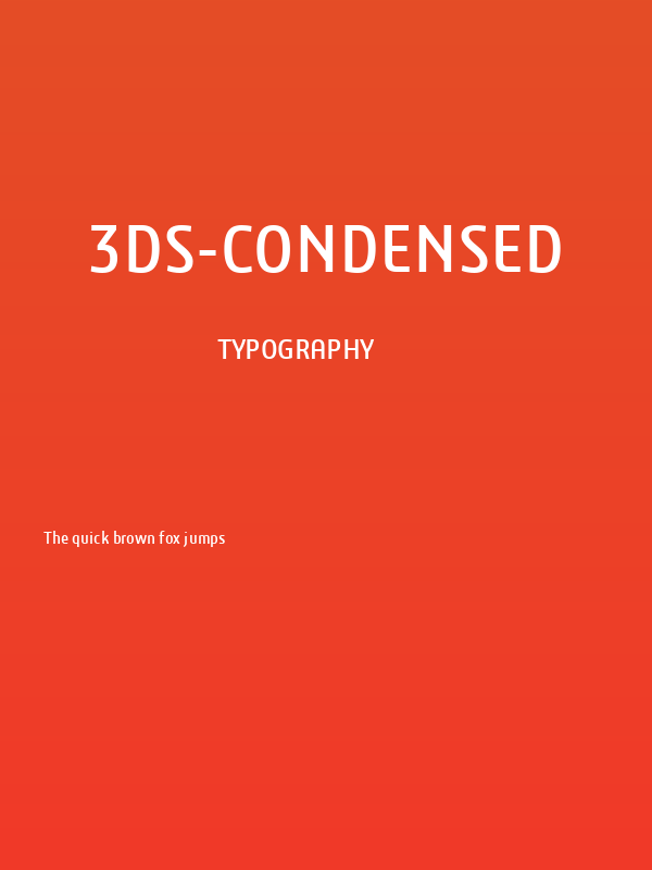 3ds-Condensed Poster