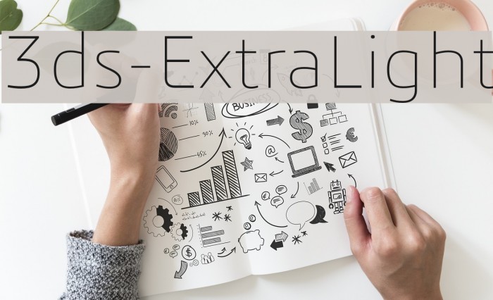 3ds-ExtraLight Font examples
