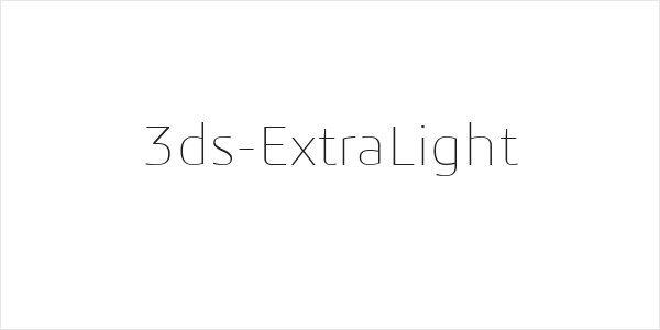 3ds-ExtraLight Logo