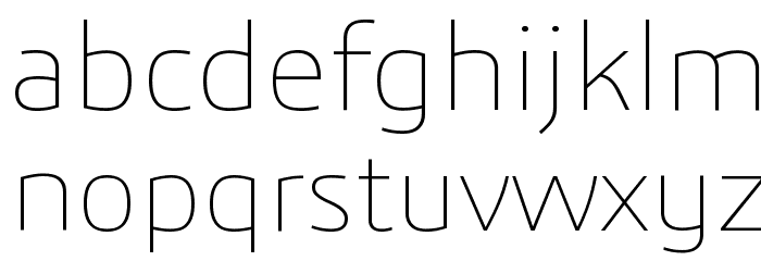 3ds-ExtraLight Font LOWERCASE