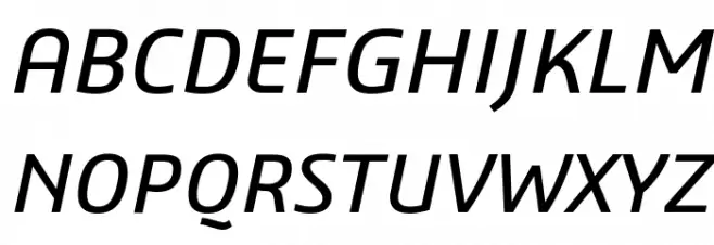 3ds-Italic Schriftart Groß