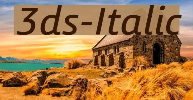 3ds-Italic Example 1