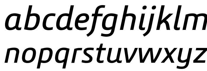3ds-Italic Font LOWERCASE
