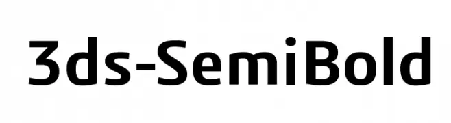 3ds-SemiBold  font caratteri gratis