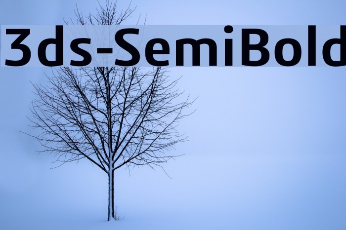 3ds-SemiBold フォント examples