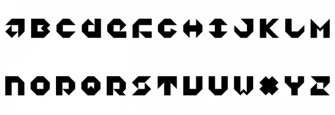 5Dagger Unicase Regular Schriftart Groß