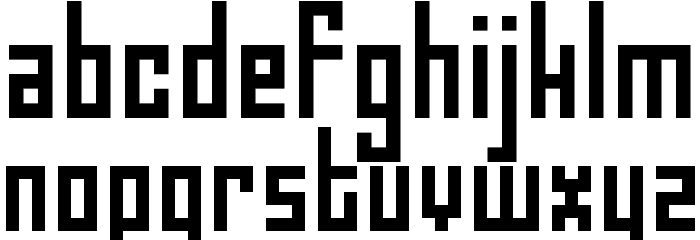 5Darius Regular Font LOWERCASE