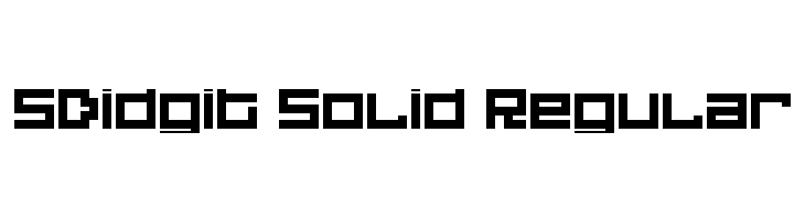 5Didgit Solid Regular Fonte