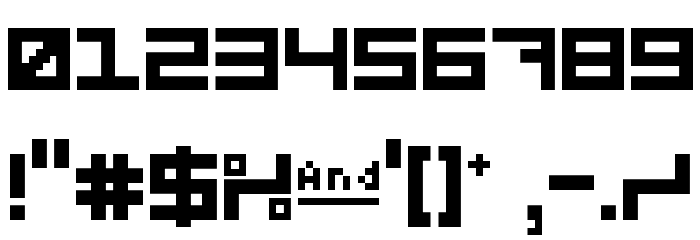 5Didgit Solid Regular Font OTHER CHARS