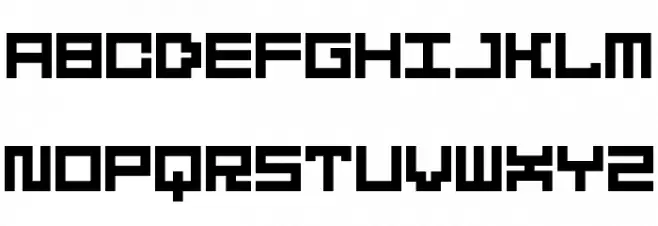 5Didgit Solid Regular Fonte MAIÚSCULAS
