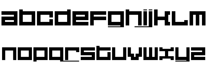 5Didgit Solid Regular Font LOWERCASE