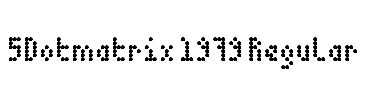 5Dotmatrix 1979 Regular Fonte
