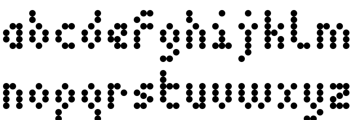 5Dotmatrix 1979 Regular Font LOWERCASE