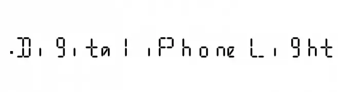 .Digital iPhone Light  Fuentes Gratis Descargar