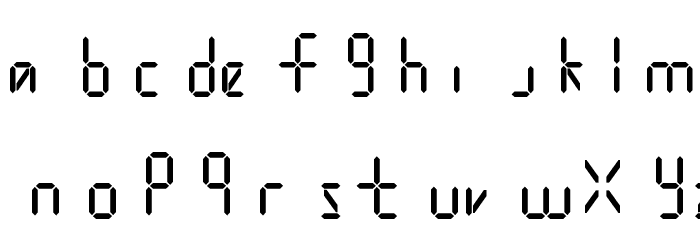 .Digital iPhone Light Font LOWERCASE