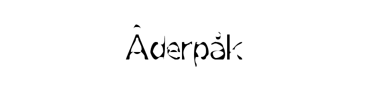 Åderpåk  Скачать бесплатные шрифты