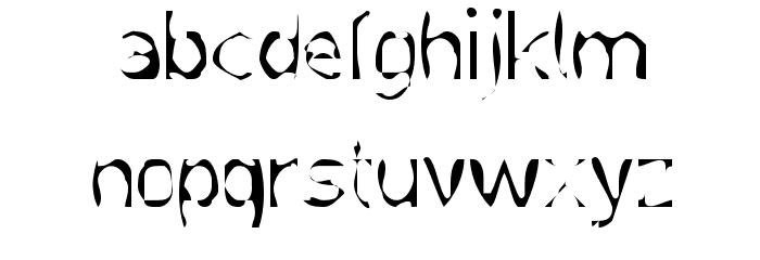 Åderpåk Font LOWERCASE