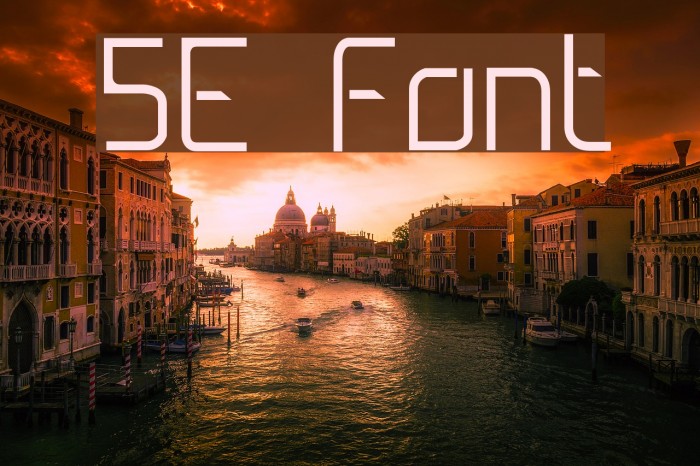 5E Font examples