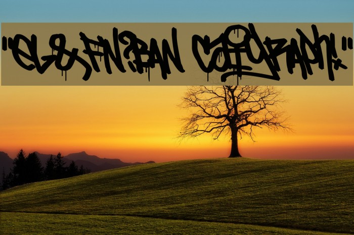 `eL&FoNt[?rBAN CallIgRAPhy!` Font examples
