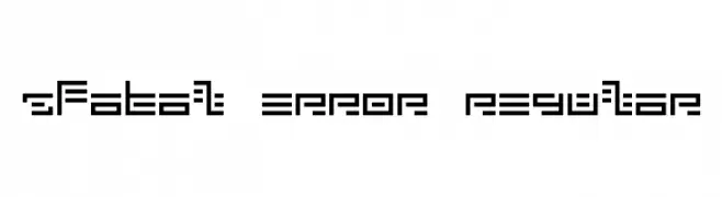 5Fatal Error Regular  Fuentes Gratis Descargar