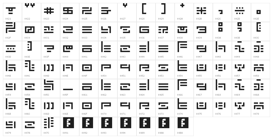 5Fatal Error Regular Character Map