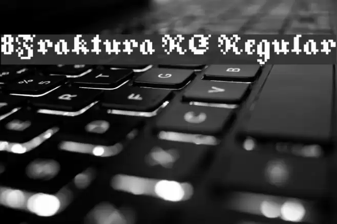 8Fraktura RC Regular Шрифта examples