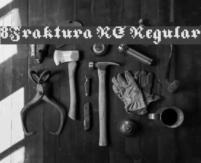 8Fraktura RC Regular Шрифта examples